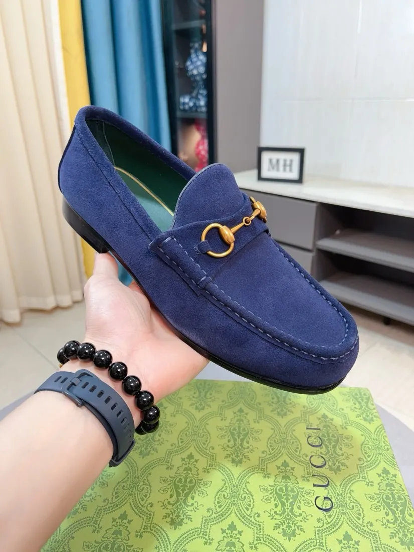 Men's Men's Shoes💰560🌹🌹[GUCCI] Gucci leather shoes are the most popular classic. Synchronized with the official website, the upper is made of Italian first-layer cowhide ➕cowhide lining, with unique brand and unique craftsmanship. Highlighting the hot style of the new year. Stop hesitating, stop wandering, get it now. Number: 38--44